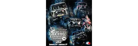 Image of a high-horsepower race truck engine, representing STEELE’s cooling systems in action