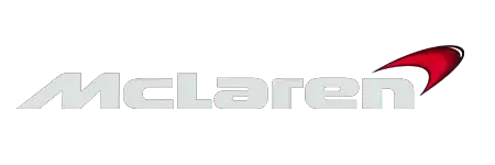 McLaren logo, reflecting performance collaborations in cutting-edge motorsports technology