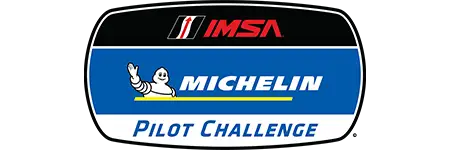 IMSA Michelin Pilot Challenge logo, highlighting STEELE’s support across competitive endurance racing