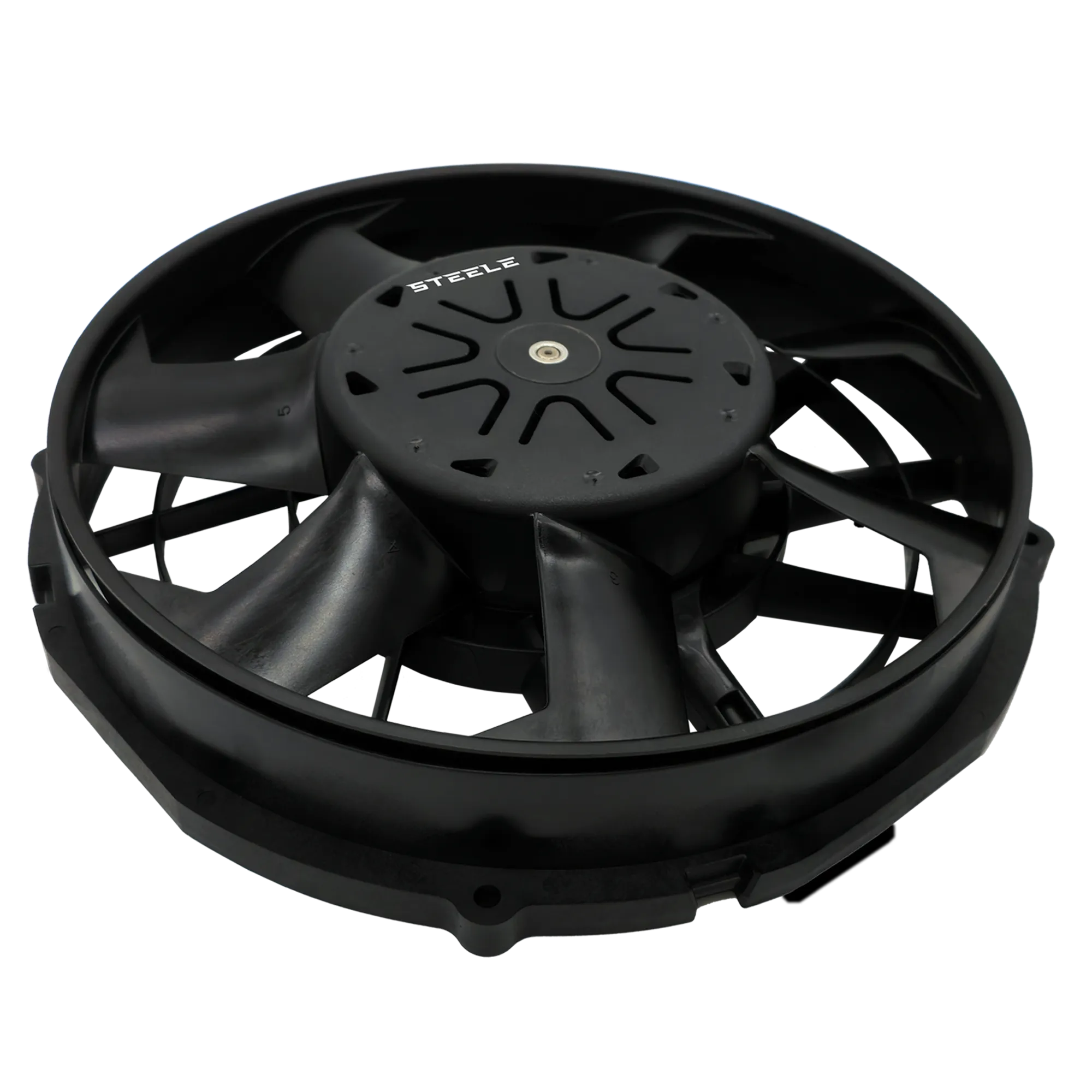 STEELE High-Powered 12-inch Pro Series Brushless Fan – PWM-Controlled Flush Mount Electric Fan
