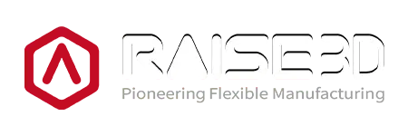 Raise3D logo, showcasing advanced additive manufacturing partnerships with STEELE engineering