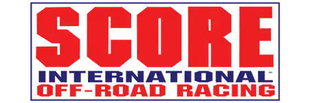 SCORE International Off-Road Racing logo, reflecting STEELE’s dominance in extreme desert racing