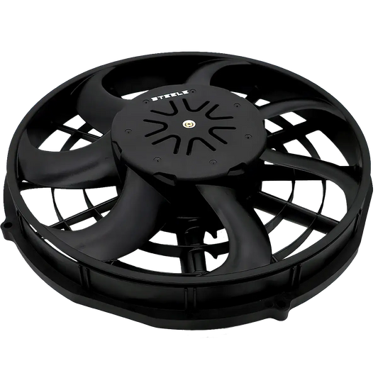 STEELE High-Powered 12-inch Pro Series Brushless Fan – PWM-Controlled Flush Mount Electric Fan