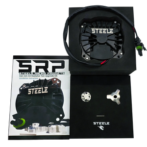 STEELE Can-Am X3 Radiator Fan Motor Upgrade Kit with Parts and Installation Guide